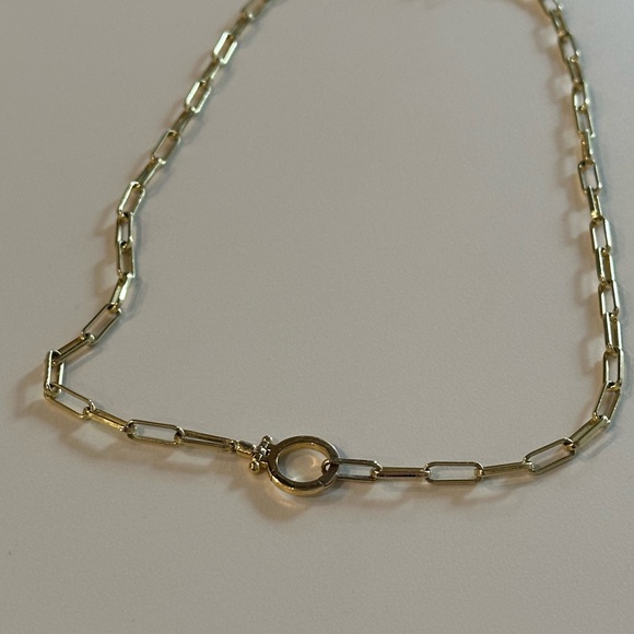 Gorjana Parker Paperclip Necklace 18k Gold Plated - Picture 4 of 4